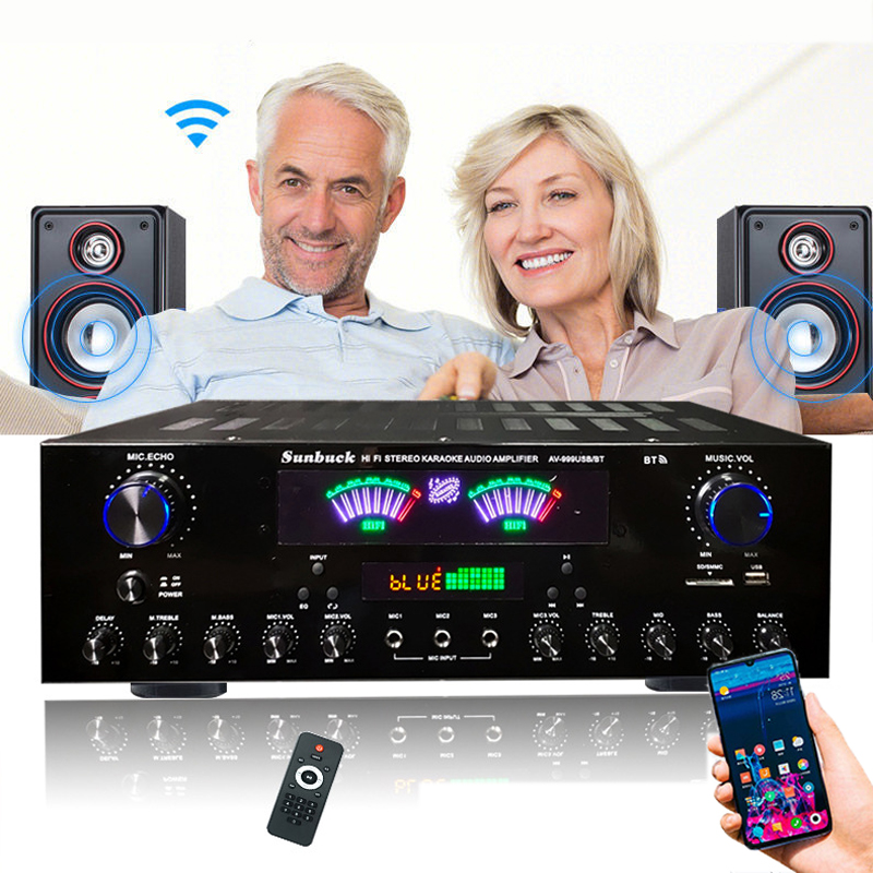 Home Cinema Solution - HiFi Digital Bluetooth Amplifiers Dynamic Screen