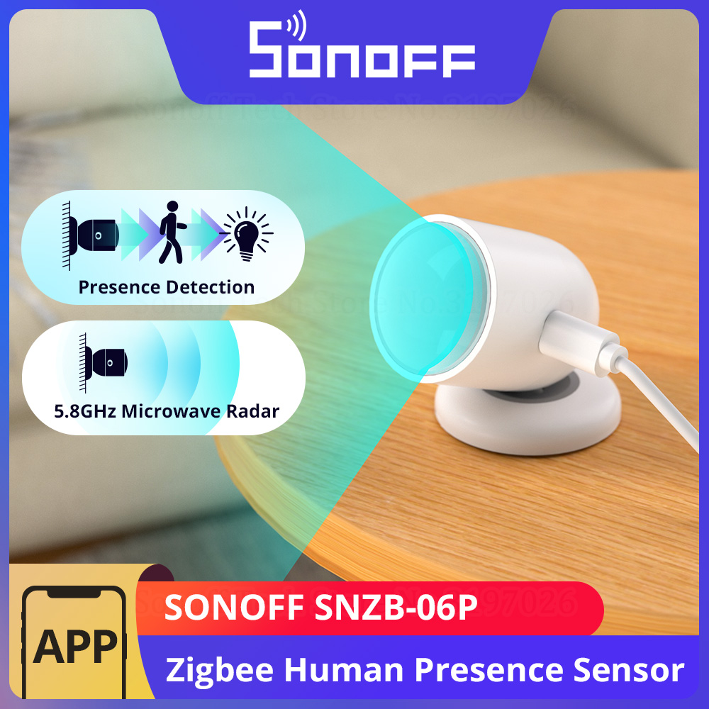 Home Cinema App - SONOFF SNZB-06P Zigbee Human Presence Sensor