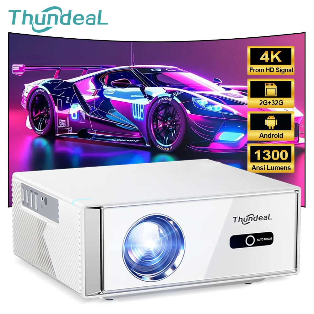 Home Cinema Led Projector - ThundeaL TD95W FHD Portable Projector Full