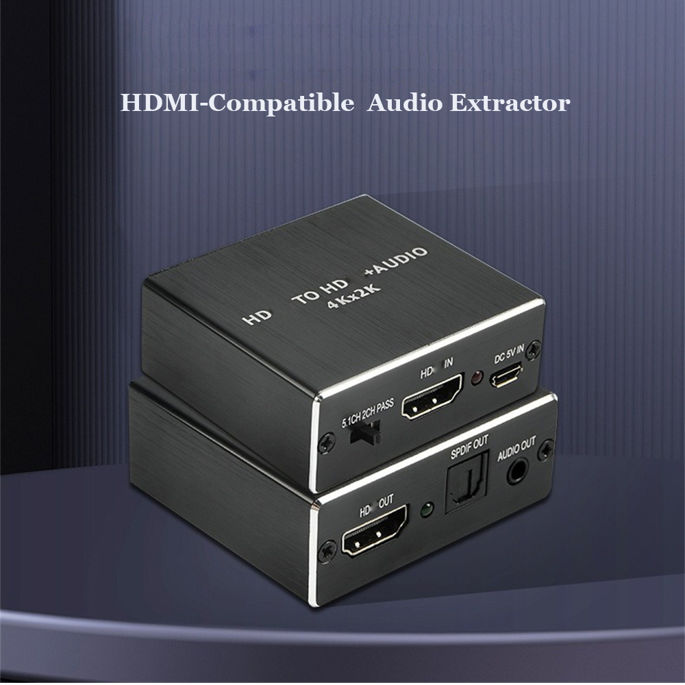 Home Cinema Solution - HDMI-Compatible Audio Extractor 3.5mm 4k X
