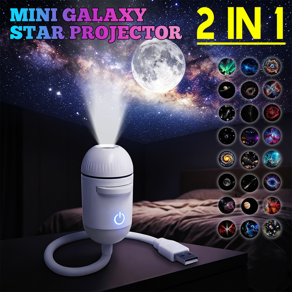Home Cinema Led Projector - Galaxy Projector USB Night Light Car