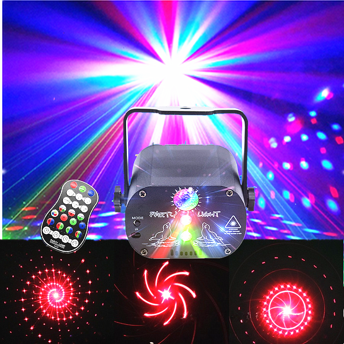 Party light DJ disco ball RGB  - مراجعة Home Cinema Led Projector وسعره