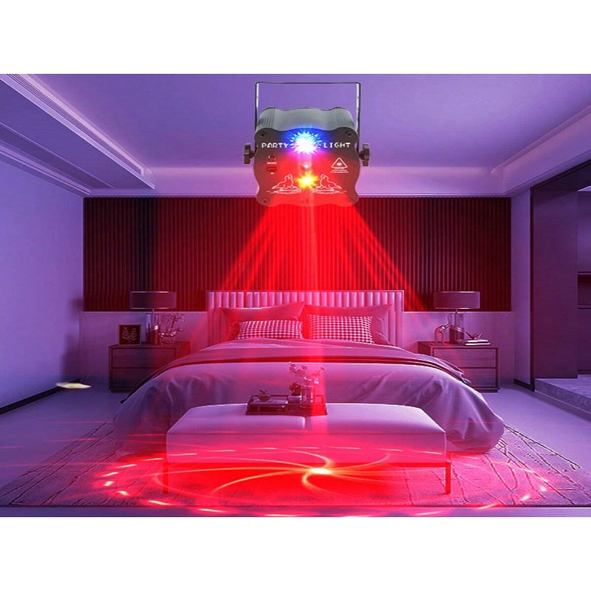 Party light DJ disco ball RGB  - مراجعة Home Cinema Led Projector وسعره
