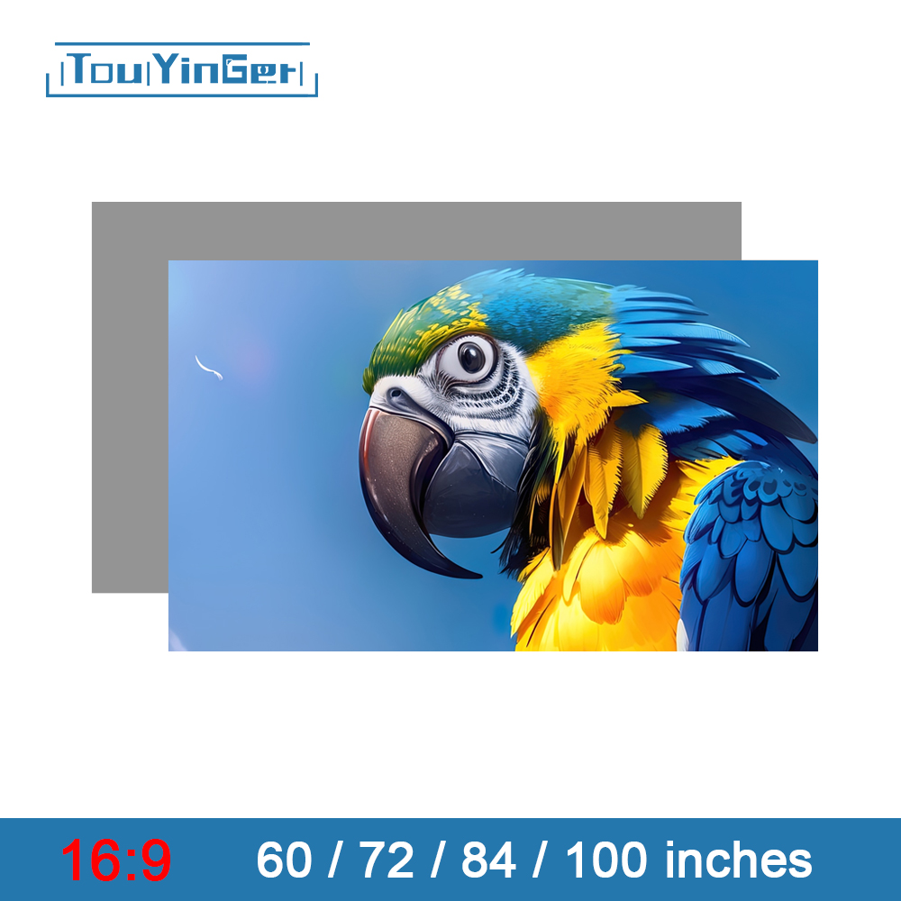 Touyinger 16:9 High Brightness - مراجعة Projector Screen 100 Inch وسعره