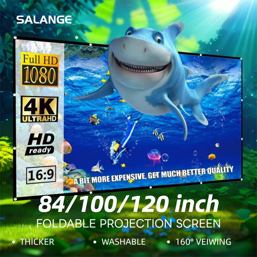 Salange Projector Screen 100 i - مراجعة Projector Screen 100 Inch وسعره