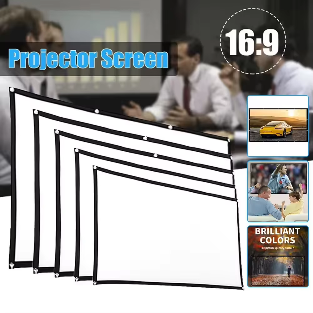 60 72 100 120 150 Inch 16:9 Po - مراجعة Projector Screen 100 Inch وسعره