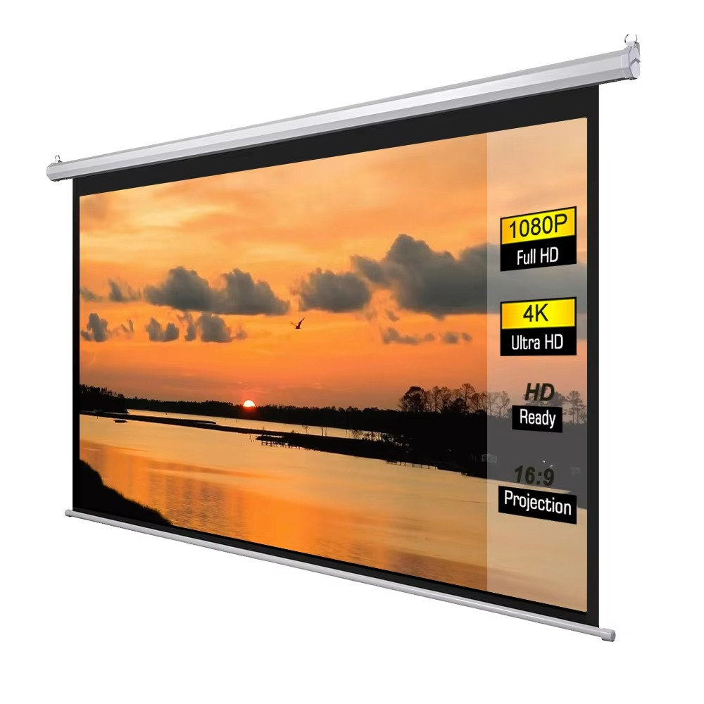 Hot Sell 100Inch Matte White E - مراجعة Projector Screen 100 Inch وسعره