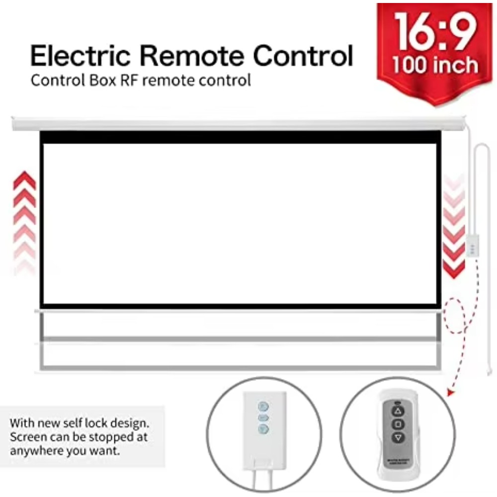 Hot Sell 100Inch Matte White E - مراجعة Projector Screen 100 Inch وسعره