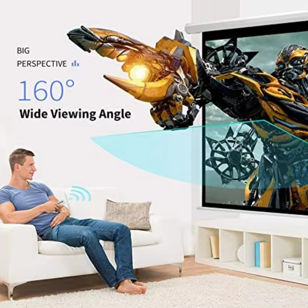 Hot Sell 100Inch Matte White E - مراجعة Projector Screen 100 Inch وسعره