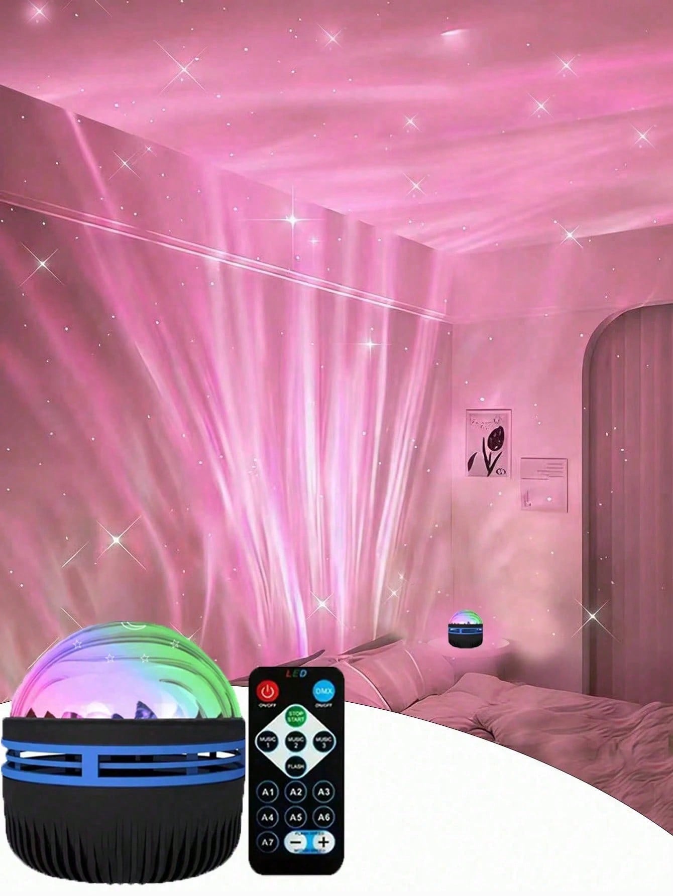 1pc LED Northern Lights Aurora - مراجعة Home Cinema Gifts وسعره