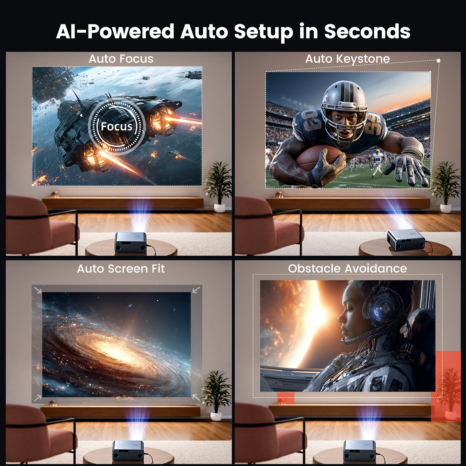 WIMIUS 1200 ANSI Projector 4K  - مراجعة Home Cinema Led Projector وسعره