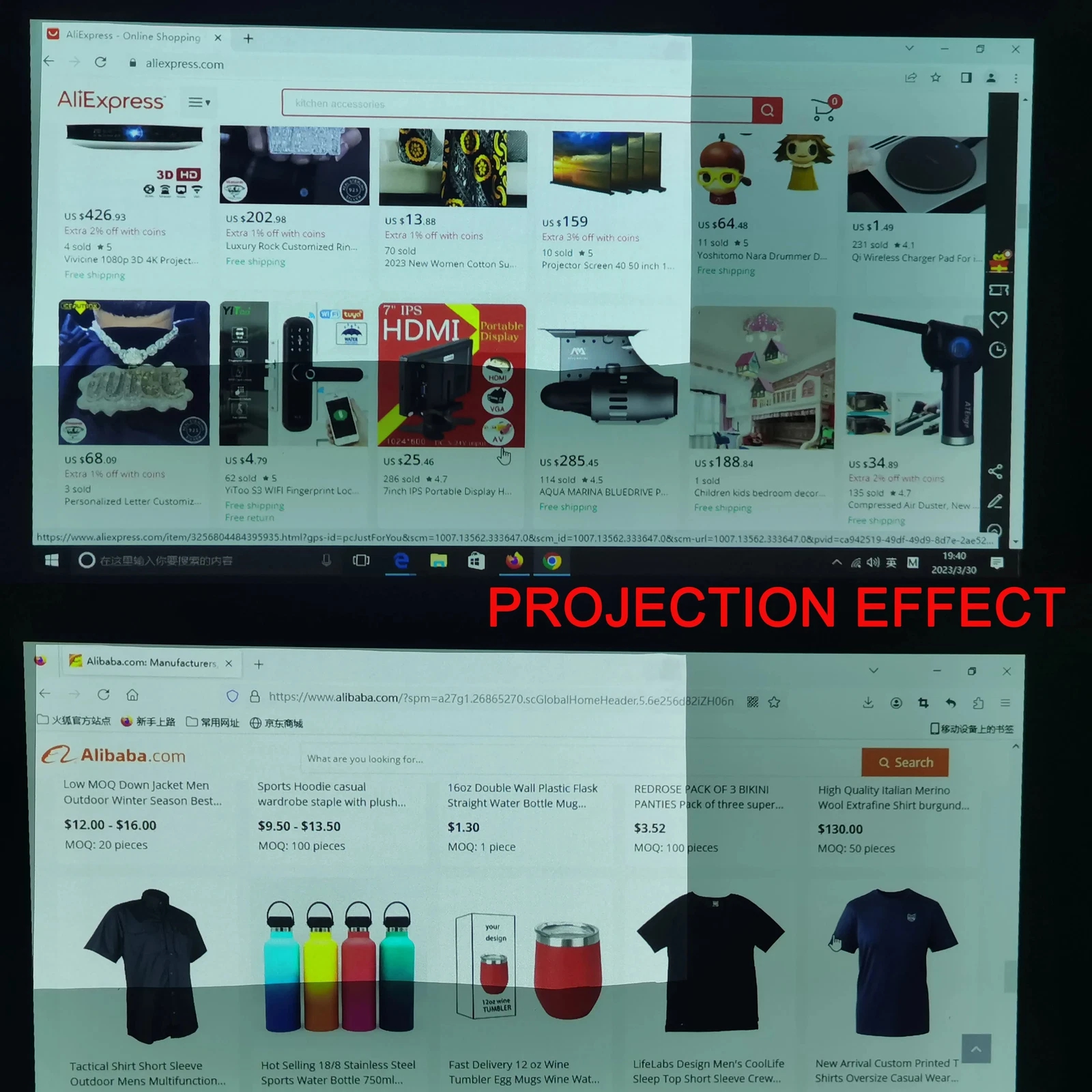 XIAOHUI Anti-light Thick HD Pr - مراجعة Projector Screen 100 Inch وسعره