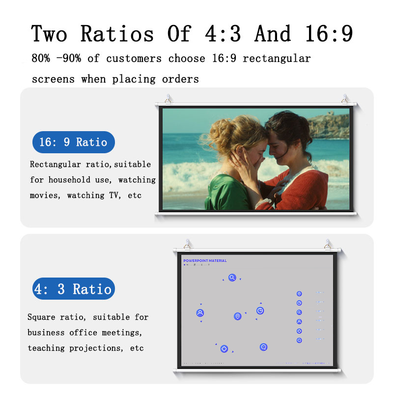 Thinyou Projector screen Curta - مراجعة Projector Screen 100 Inch وسعره