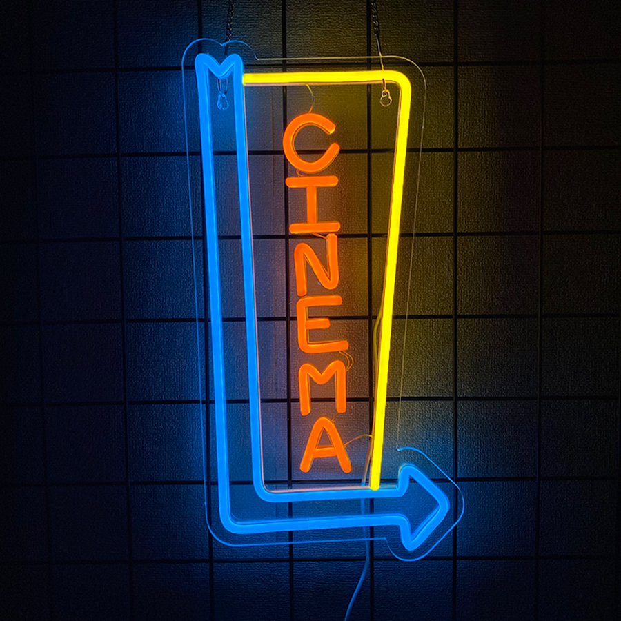 Cinema Arrow LED Neon Sign USB - مراجعة Home Cinema Guide وسعره