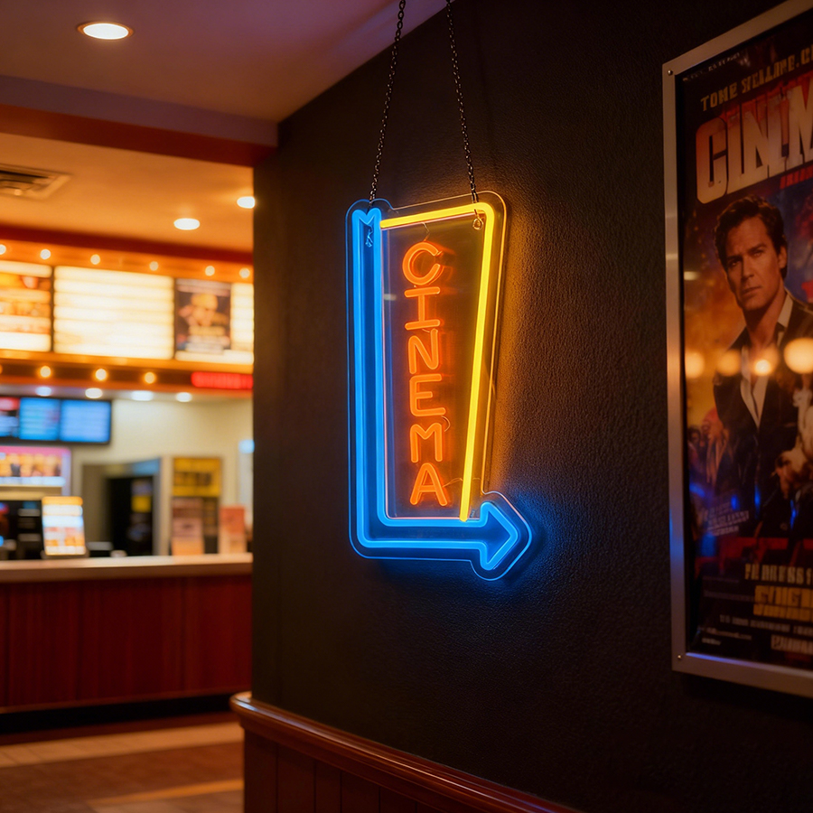 Cinema Arrow LED Neon Sign USB - مراجعة Home Cinema Guide وسعره