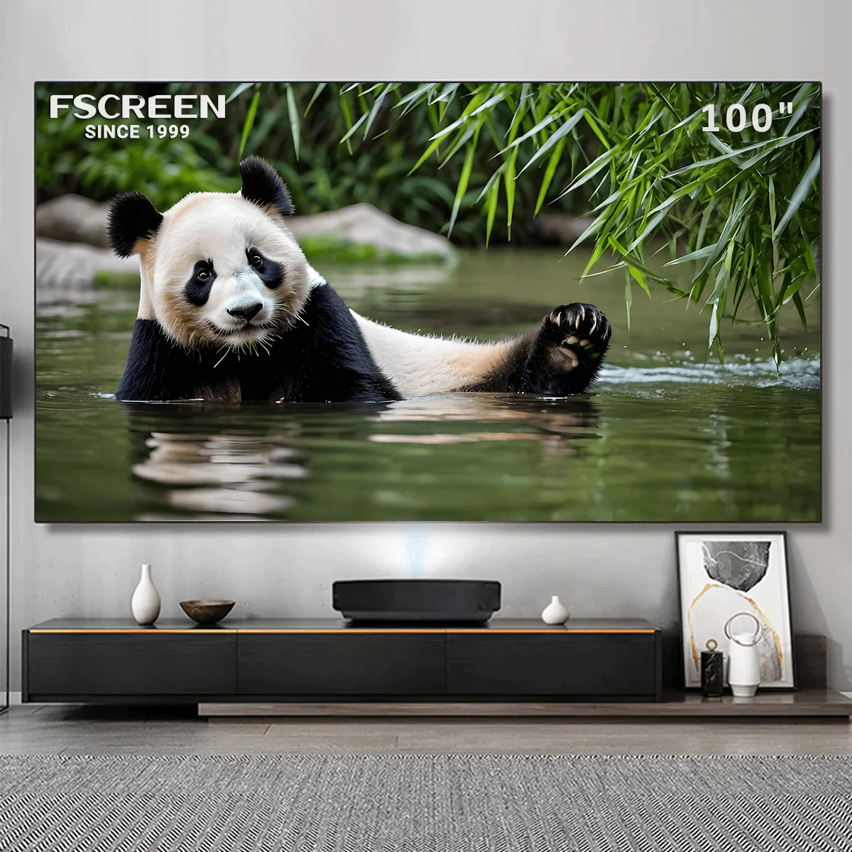 Fscreen Aura Series Fresnel AL - مراجعة Projector Screen 100 Inch وسعره