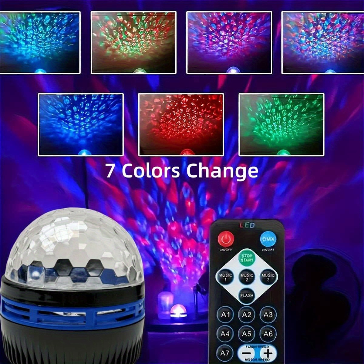 7 Modes RGB Starry Sky Galaxy  - مراجعة Home Cinema Led Projector وسعره