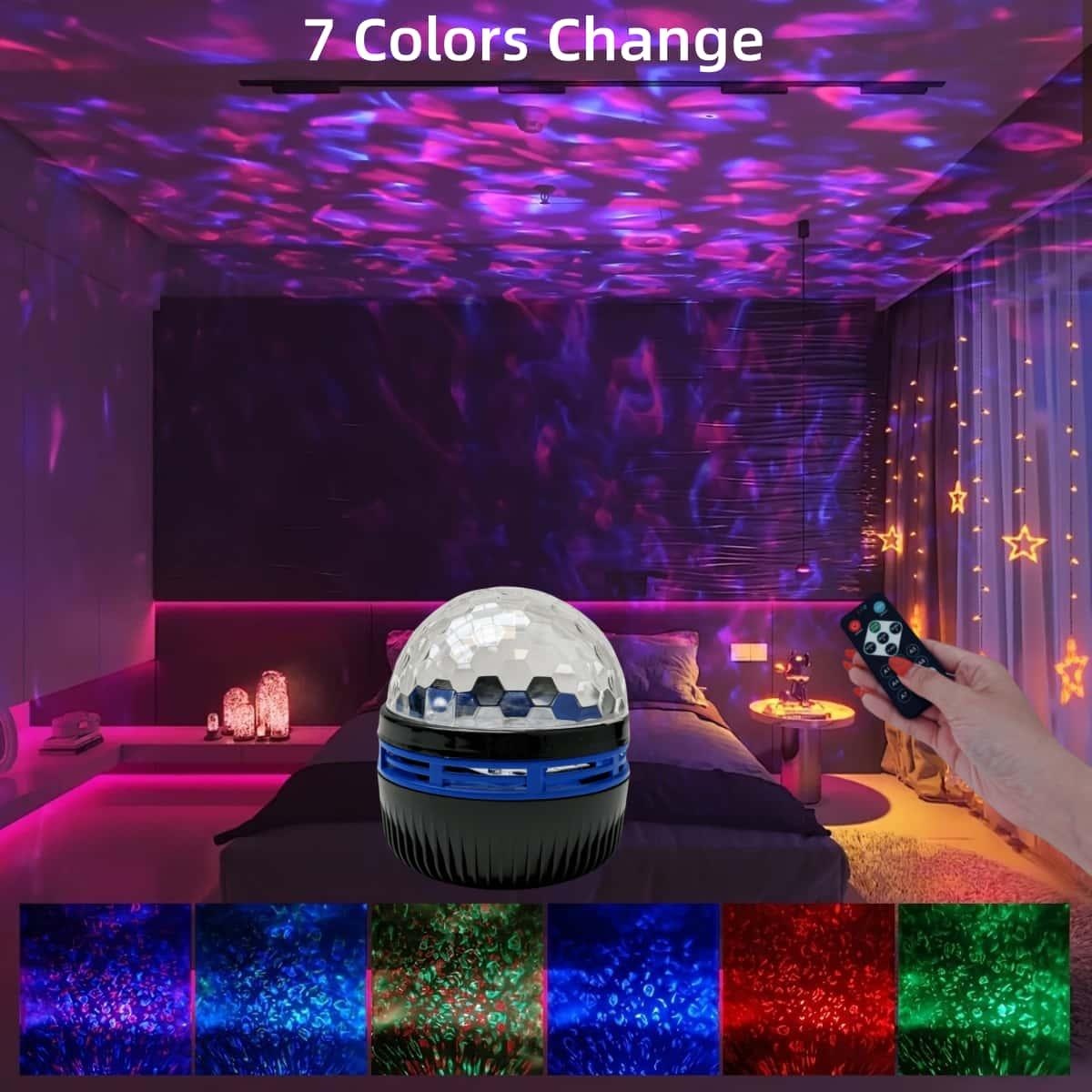 7 Modes RGB Starry Sky Galaxy  - مراجعة Home Cinema Led Projector وسعره