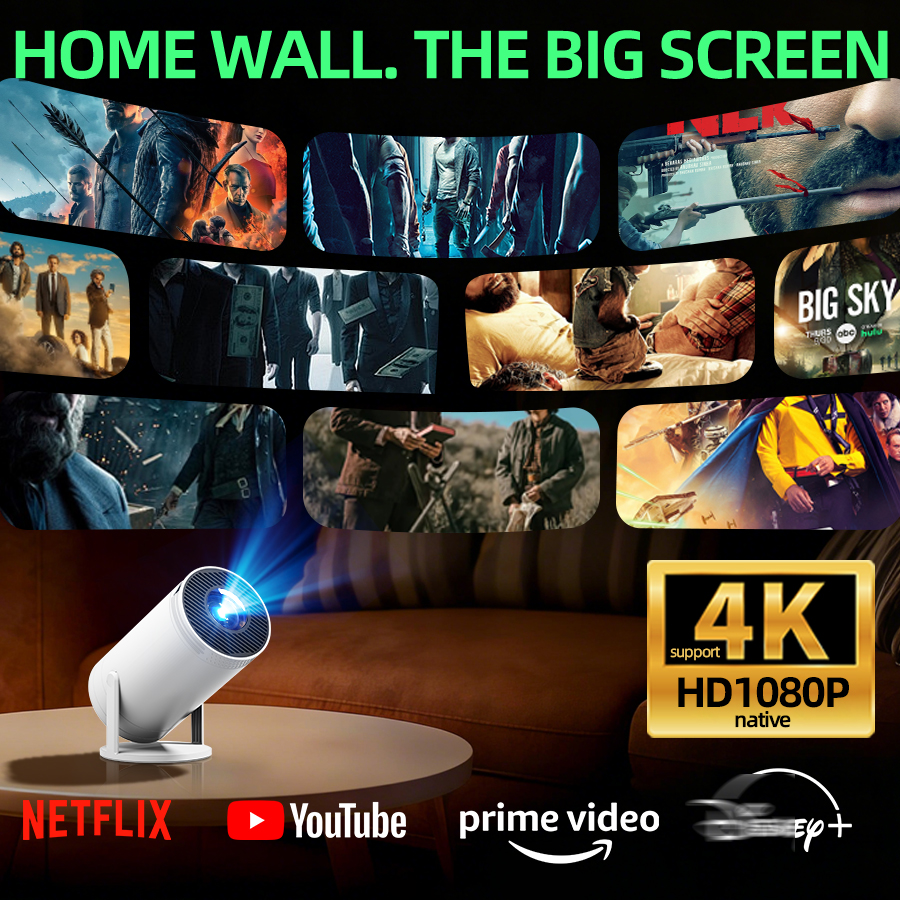 4K home theater projector, bui - مراجعة Home Cinema Led Projector وسعره
