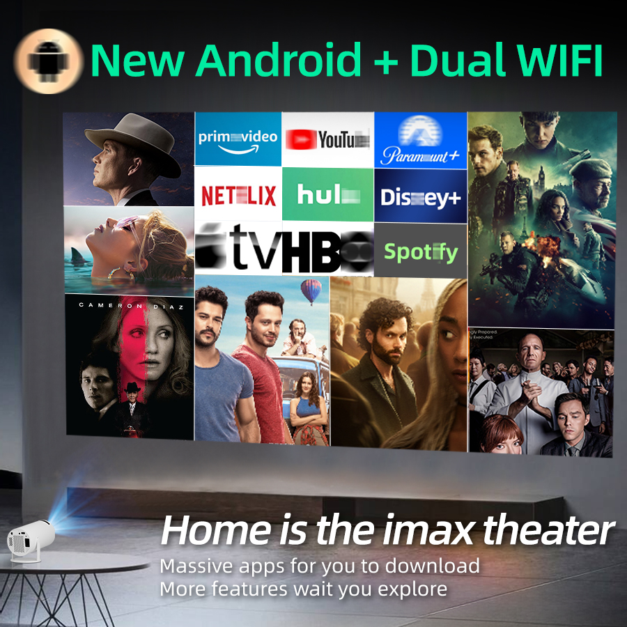 4K home theater projector, bui - مراجعة Home Cinema Led Projector وسعره
