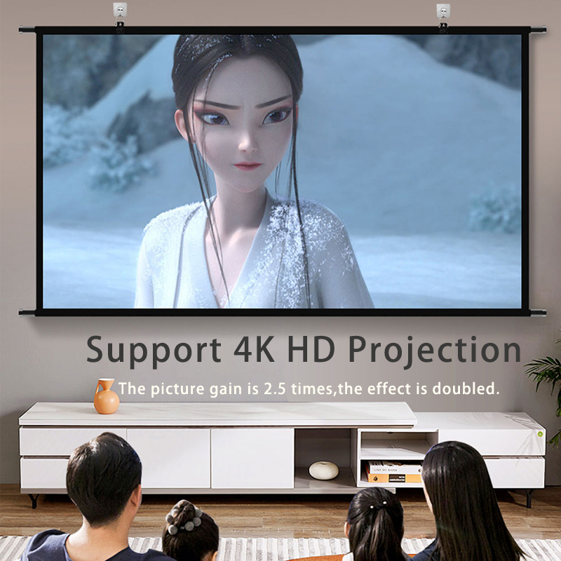 VEIDADZ Projector Screen Wall  - مراجعة Projector Screen 100 Inch وسعره