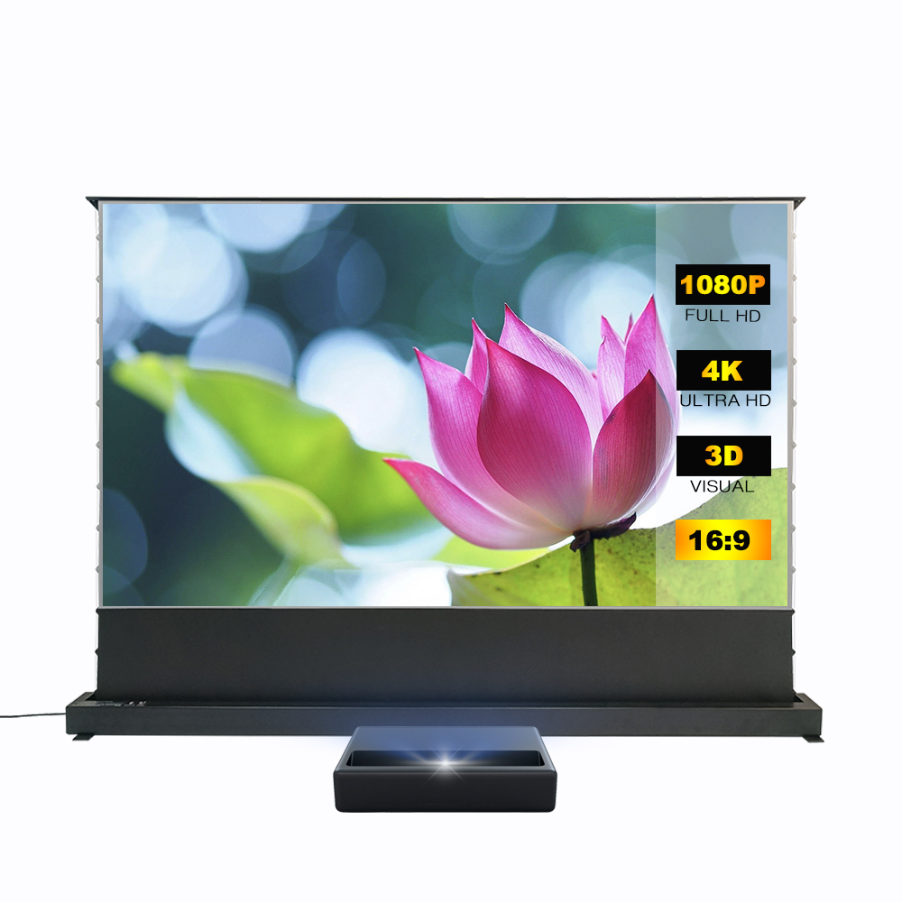 100 Inch 4K HD Laser TV Projec - مراجعة Projector Screen 100 Inch وسعره