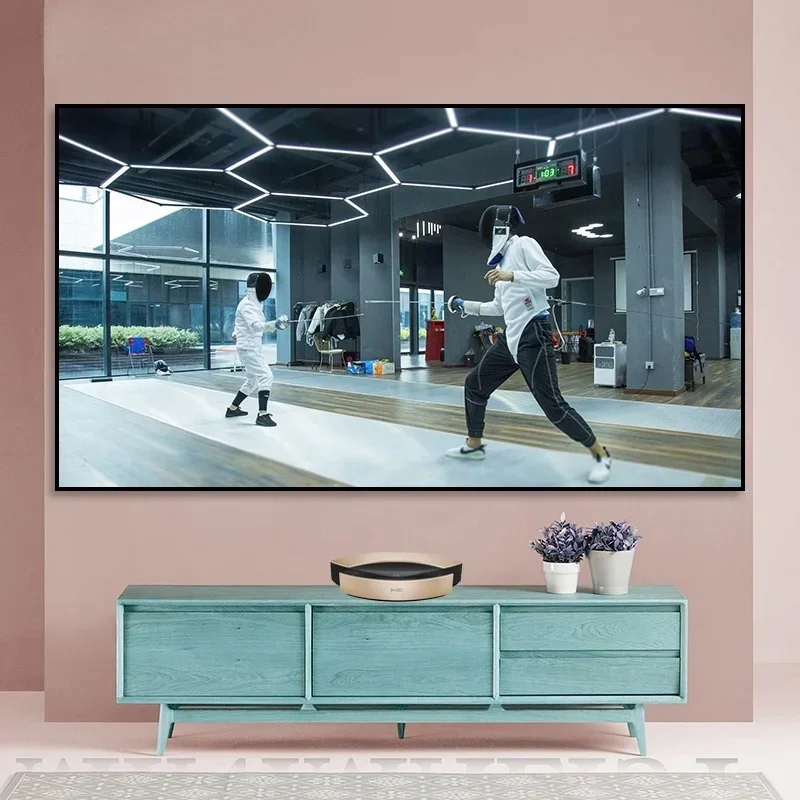 80 100 120 inch Ultra short th - مراجعة Projector Screen 100 Inch وسعره