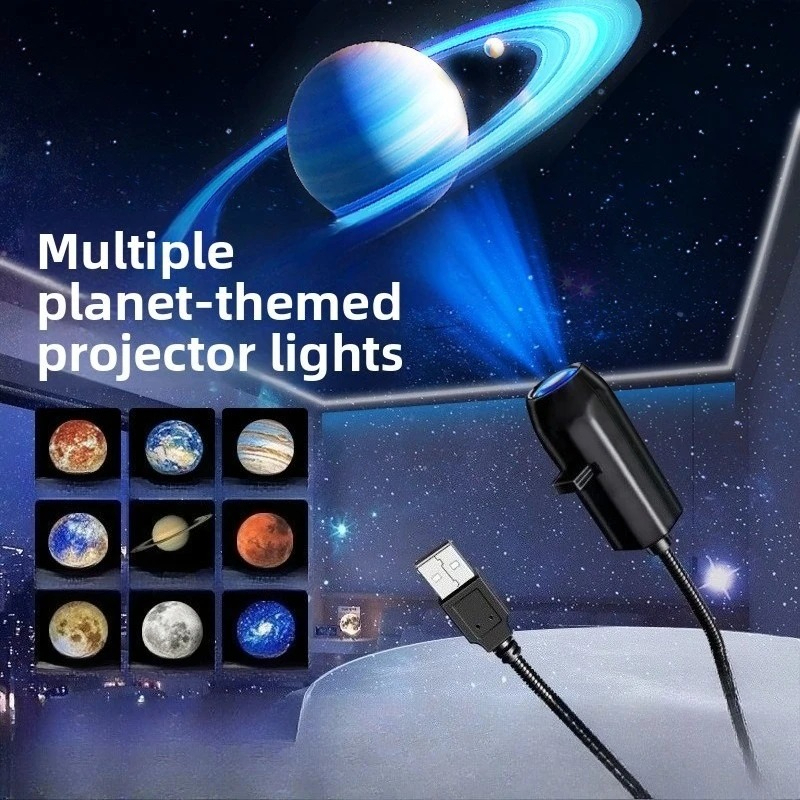 1 lamp 6 planet slidesCreative - مراجعة Home Cinema Led Projector وسعره
