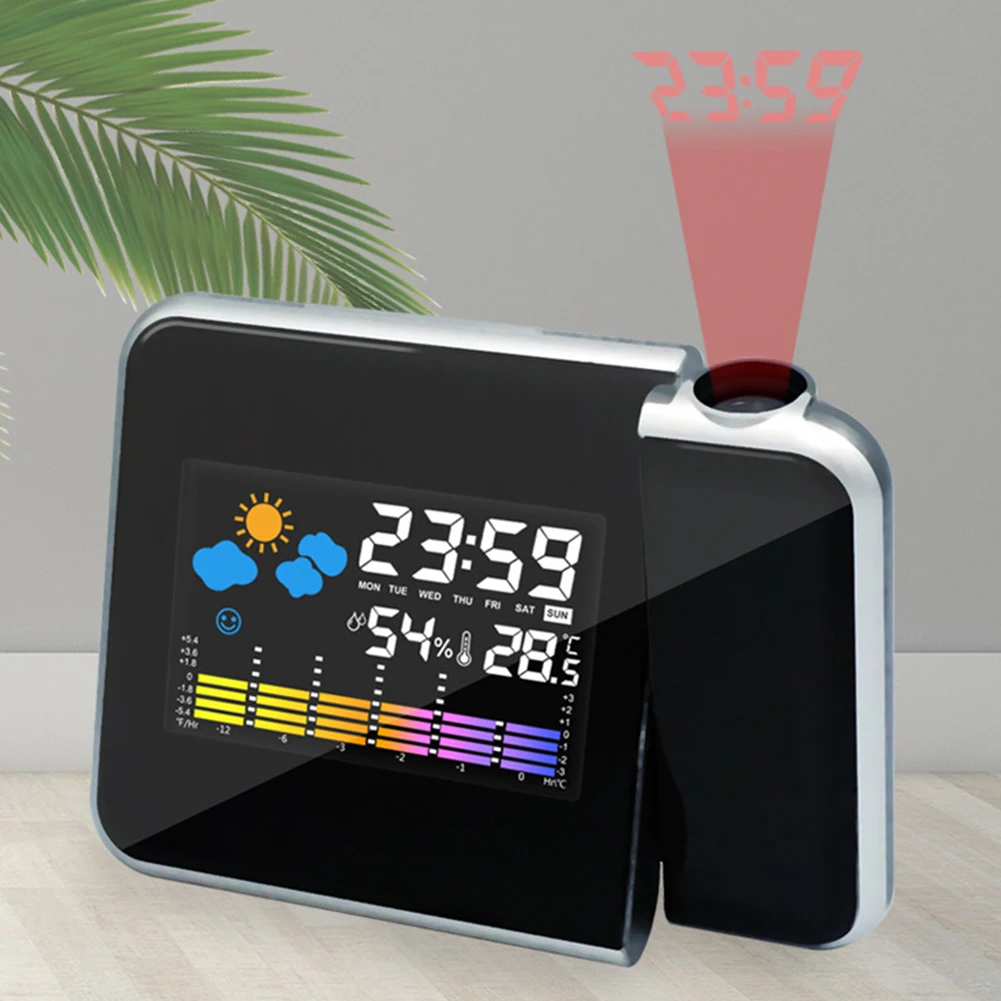 Projection Clock Digital LED P - مراجعة Home Cinema Led Projector وسعره