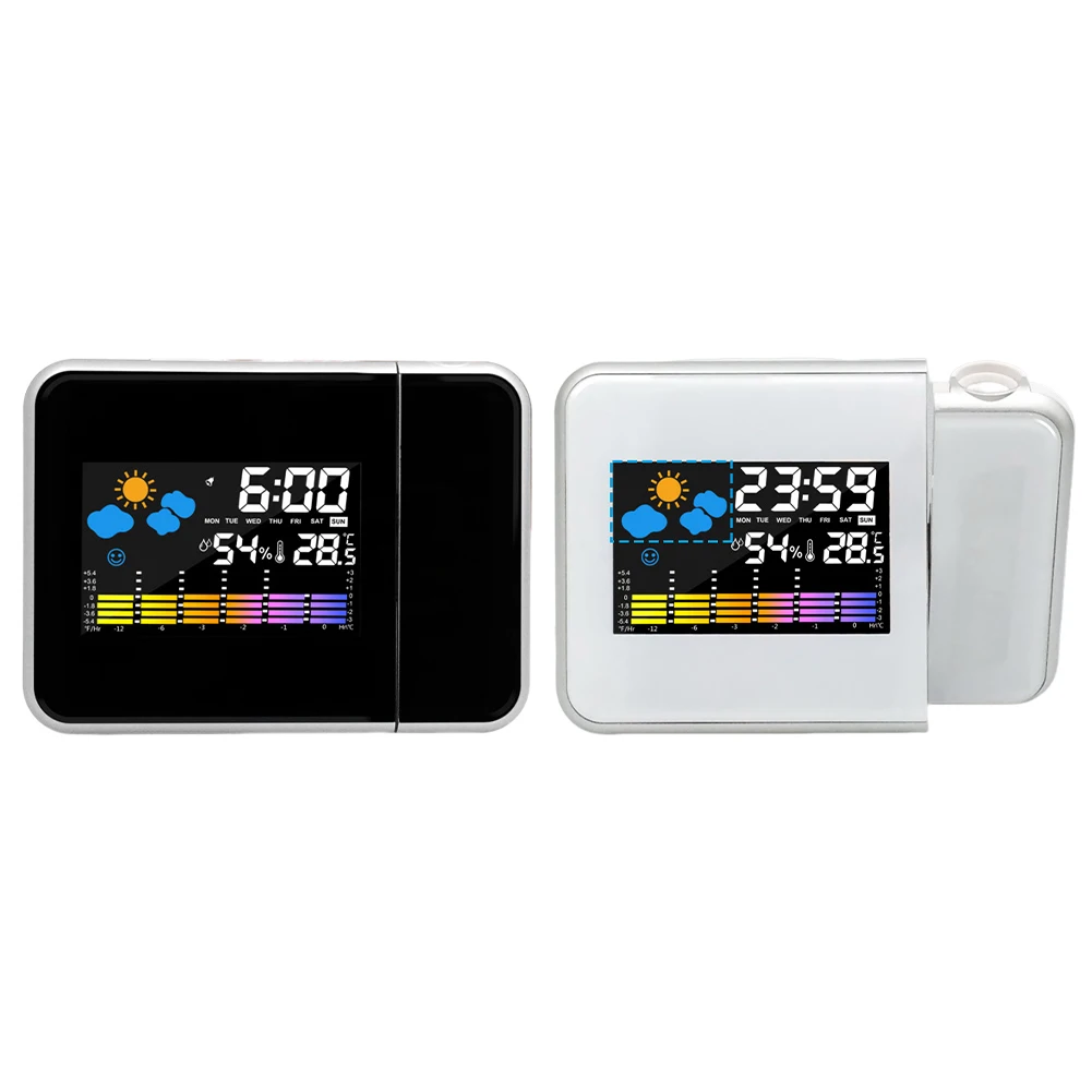 Projection Clock Digital LED P - مراجعة Home Cinema Led Projector وسعره