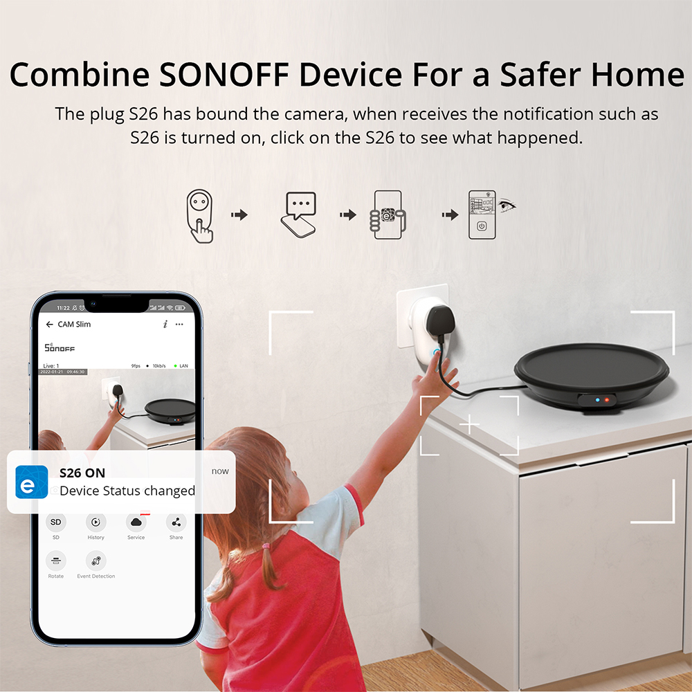 SONOFF 1080P HD Wi-Fi IOT Came - مراجعة Home Cinema App وسعره