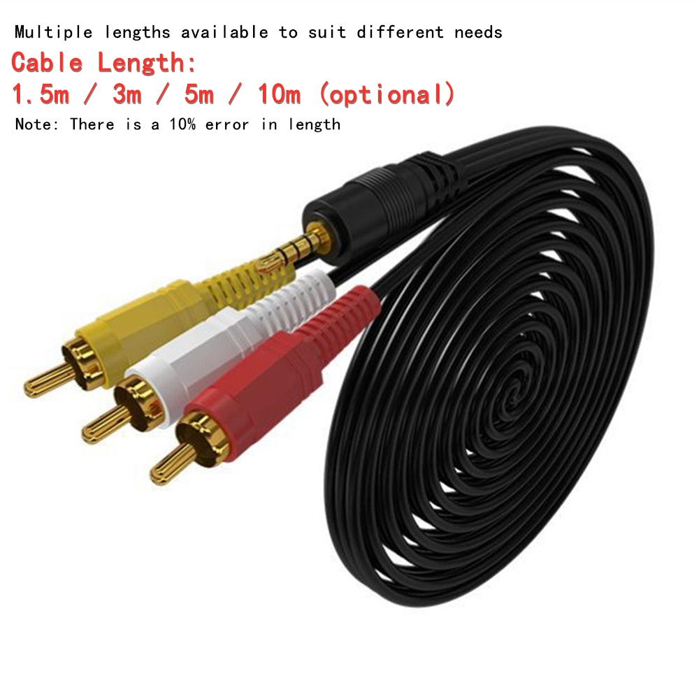 3.5mm to 3 RCA Audio Video Cab - مراجعة Home Cinema Solution وسعره