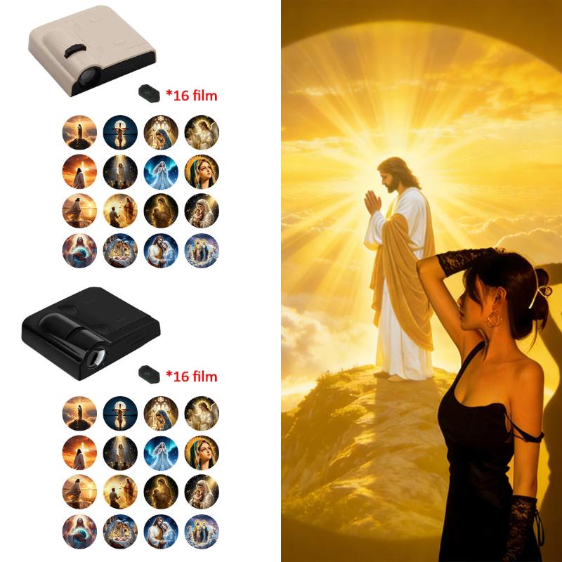 1 Lamp + 16 Pictures Christ Ch - مراجعة Home Cinema Led Projector وسعره