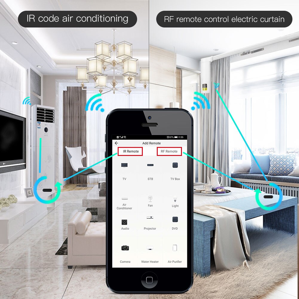 MOES Tuya WiFi IR RF Remote fo - مراجعة Home Cinema App وسعره