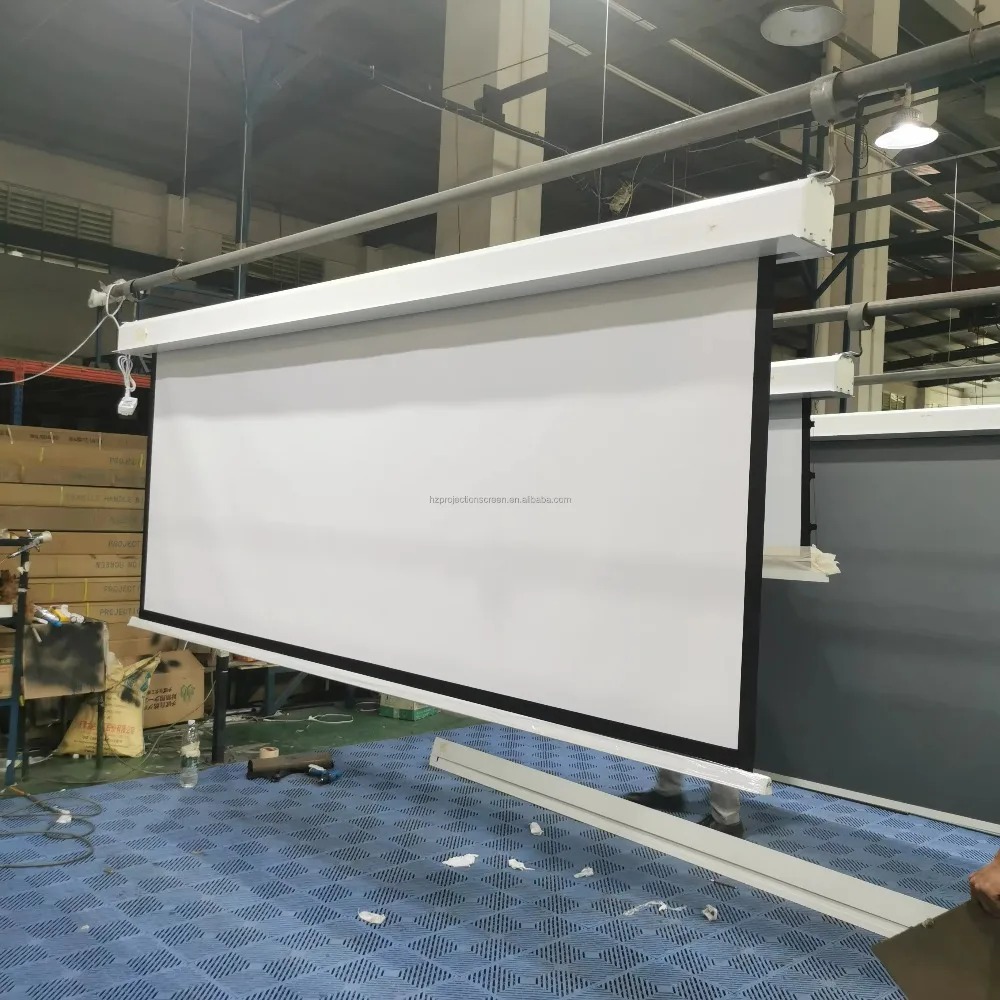 CE Certified Electric Projecto - مراجعة Projector Screen 100 Inch وسعره