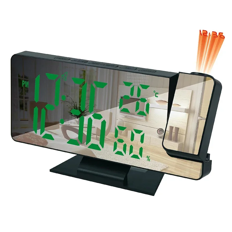 LED Digital Alarm Clock Projec - مراجعة Home Cinema Led Projector وسعره