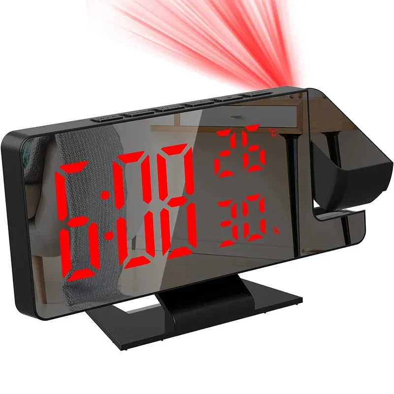 LED Digital Alarm Clock Projec - مراجعة Home Cinema Led Projector وسعره