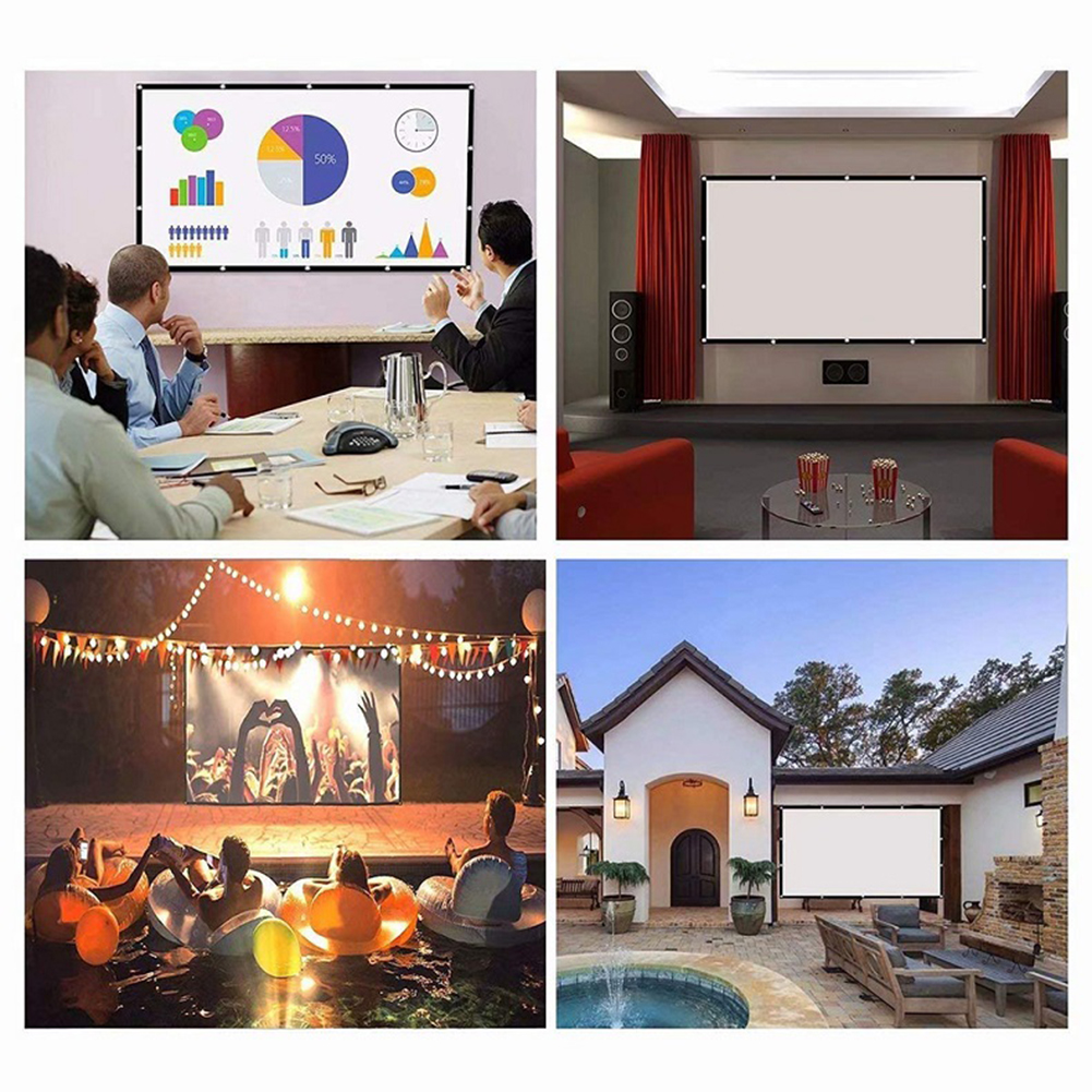 Simple Projector Curtain Home  - مراجعة Projector Screen 100 Inch وسعره