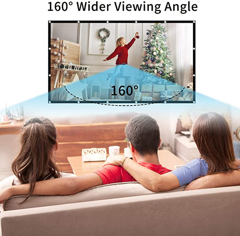 Simple Foldable Projection Scr - مراجعة Projector Screen 100 Inch وسعره