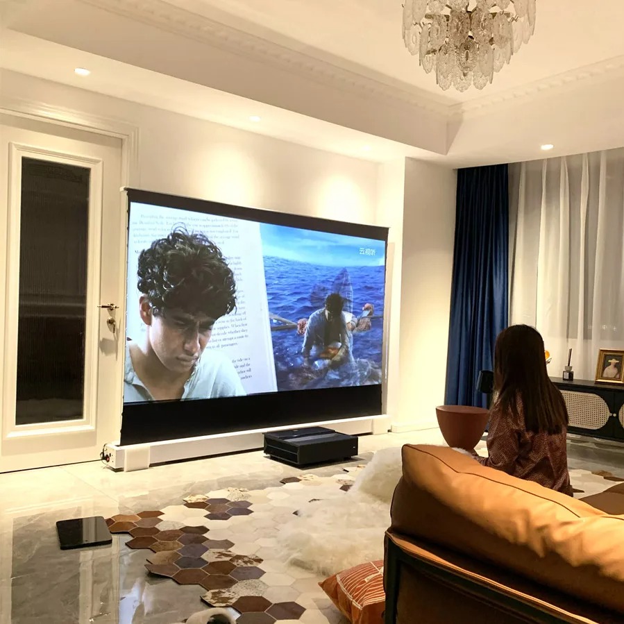 100 inch120 inch 16:9 Tab-Tens - مراجعة Projector Screen 100 Inch وسعره