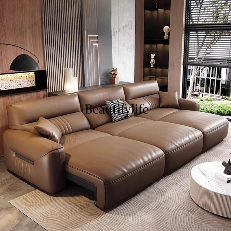 03 A68 Genuine Leather Living  - مراجعة Home Cinema Room Design وسعره