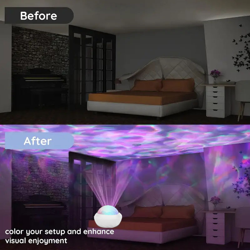USB Aurora Projection Lamp Nor - مراجعة Home Cinema Led Projector وسعره