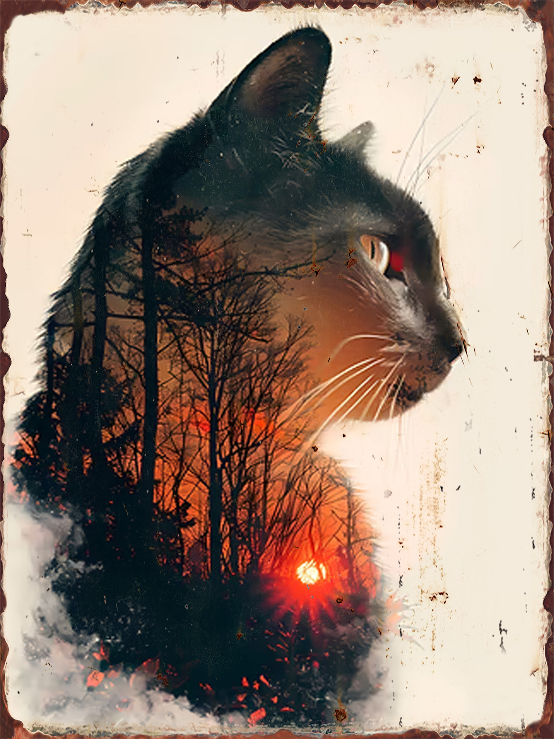 Cat Kingdom Retro Metal Poster - مراجعة Home Cinema Gifts وسعره
