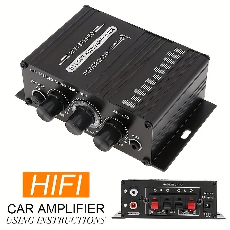 AK-270 400W Mini Power Amplifi - مراجعة Home Cinema Solution وسعره