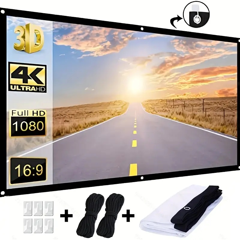 Projector Screen 16:9 Indoor/O - مراجعة Projector Screen 100 Inch وسعره