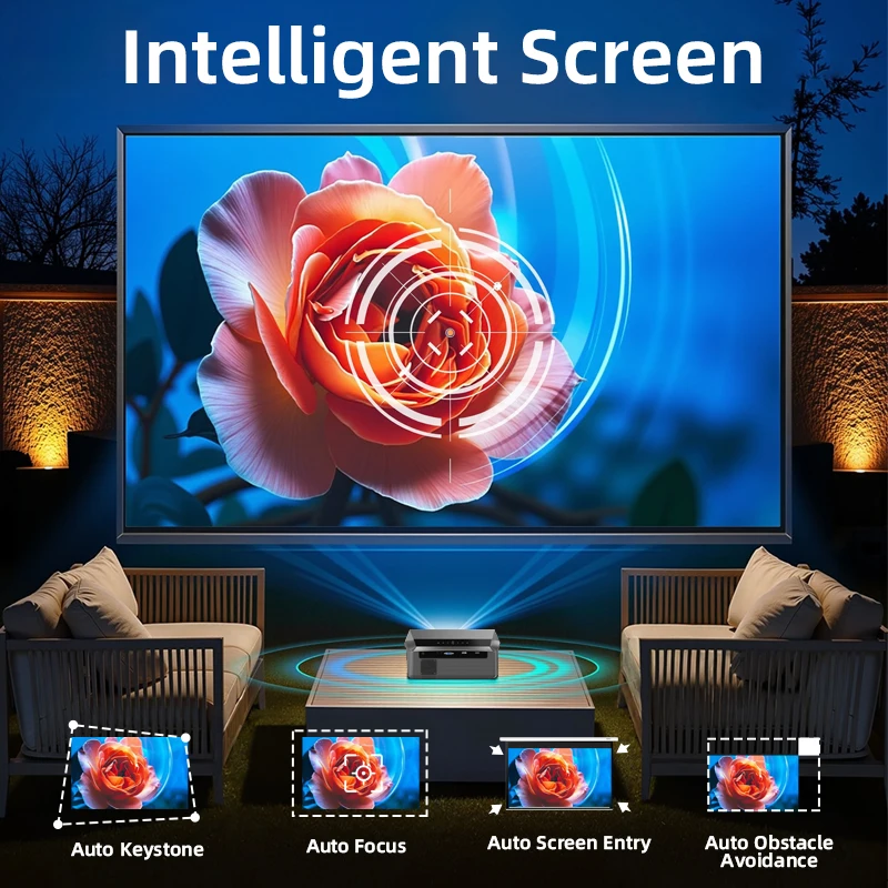 CAIWEI A10Q Projector 4K Full  - مراجعة Home Cinema Led Projector وسعره