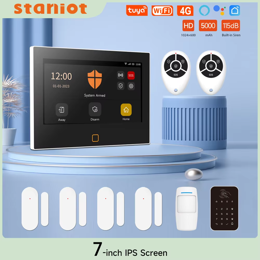 Staniot 7 inch HD Alarm System - مراجعة Home Cinema App وسعره
