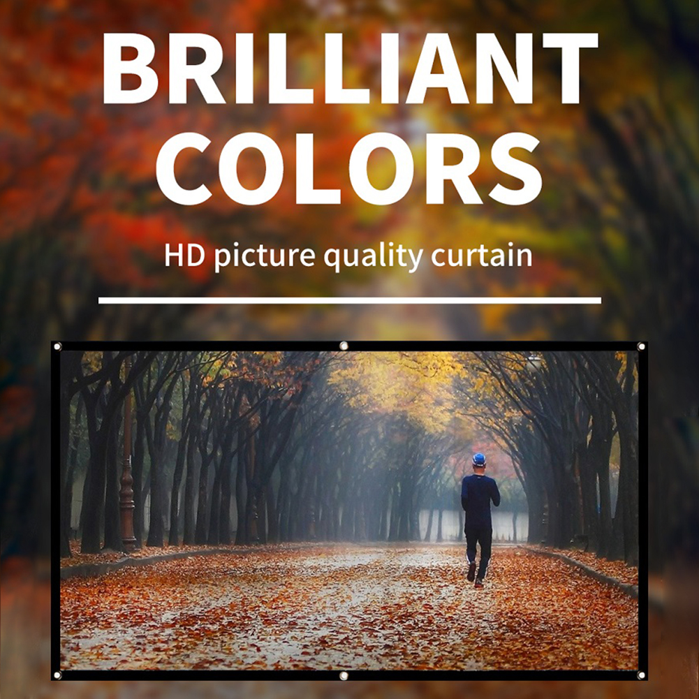 Home Office Projector Curtain  - مراجعة Projector Screen 100 Inch وسعره